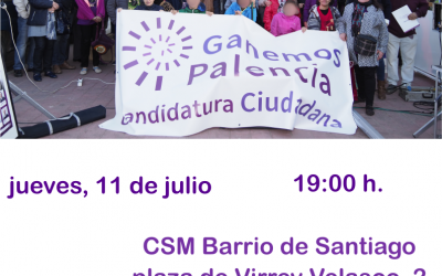 Acta de la Asamblea ordinaria de Ganemos Palencia del 11 de julio de 2019
